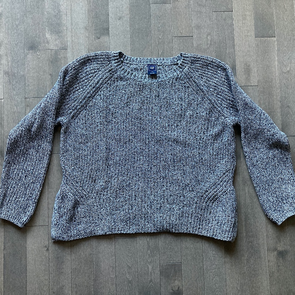 Vintage Cotton GAP Sweater - Side snaps, Women's Large